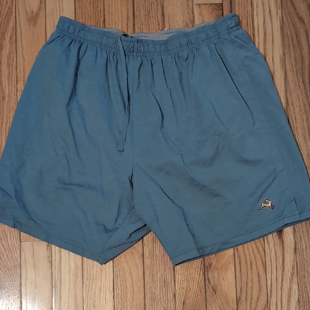 Tracksmith Light Blue Session Shorts